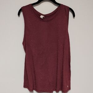 Balance Collection Burgundy Muscle Tank Top